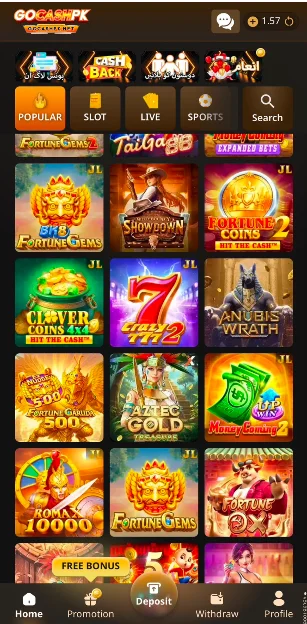 Gocashpk game